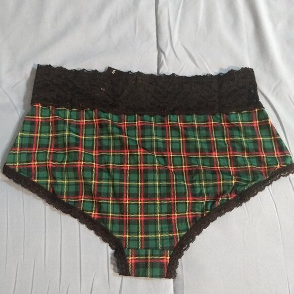 Torrid - Lace Brief Panty - NWT - M 10 - 00 - Plaid - Picture 3 of 5